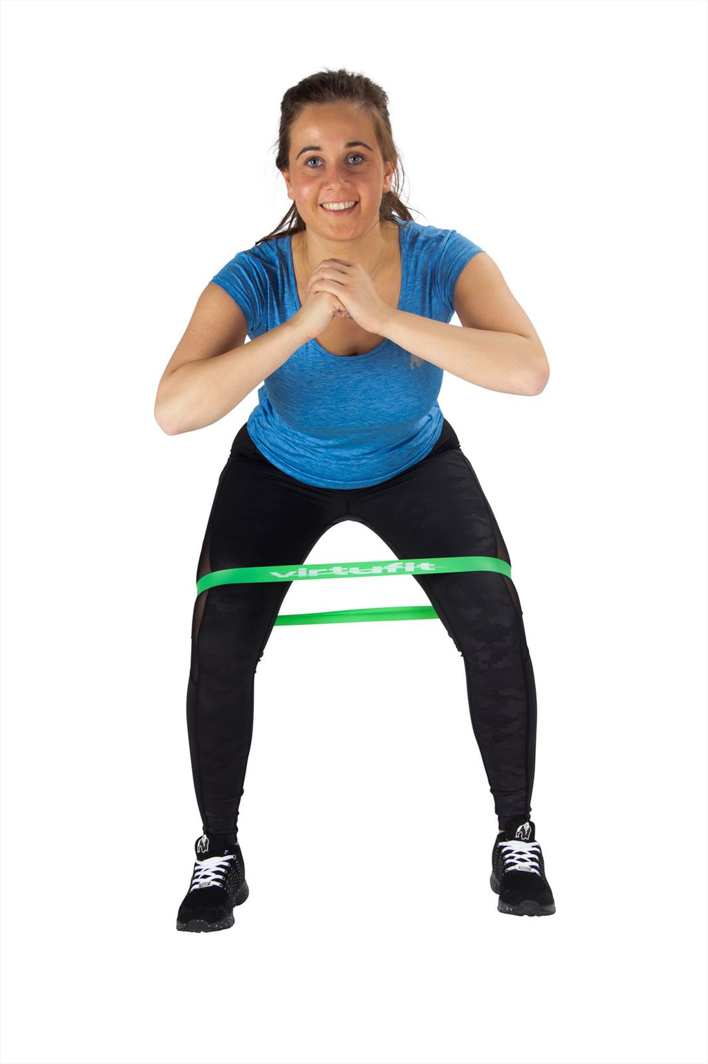 VirtuFit Mini Band - Weerstandsband - Fitness Elastiek - Medium - Groen