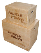 Muscle Power Houten Plyo Box Klein