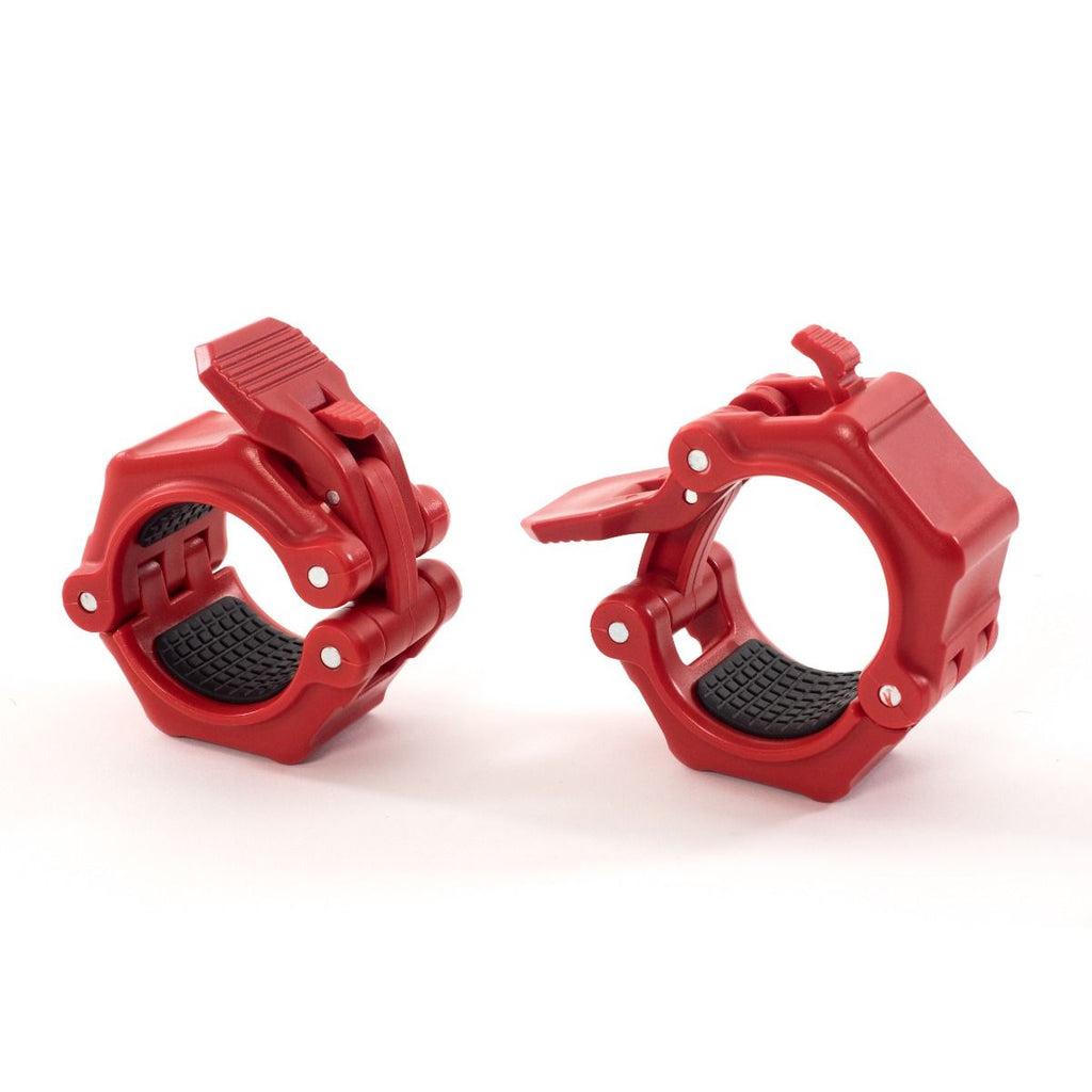 Muscle Power Olympische Quick Lock Collar Set - Rood
