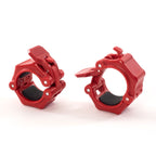 Muscle Power Olympische Quick Lock Collar Set - Rood
