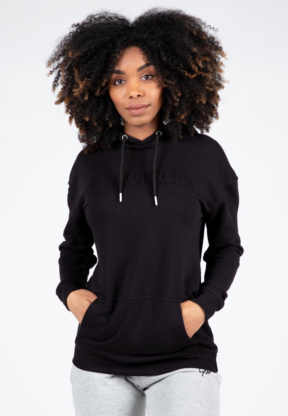Gorilla Wear Crowley Oversized Hoodie - Zwart - M