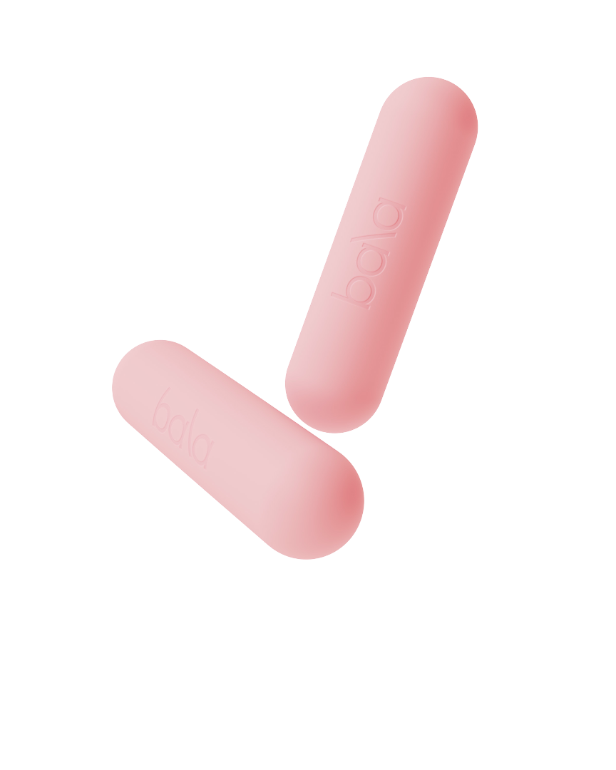 Bala Bars Dumbbells - 2 x 1 kg - Blush/Roze