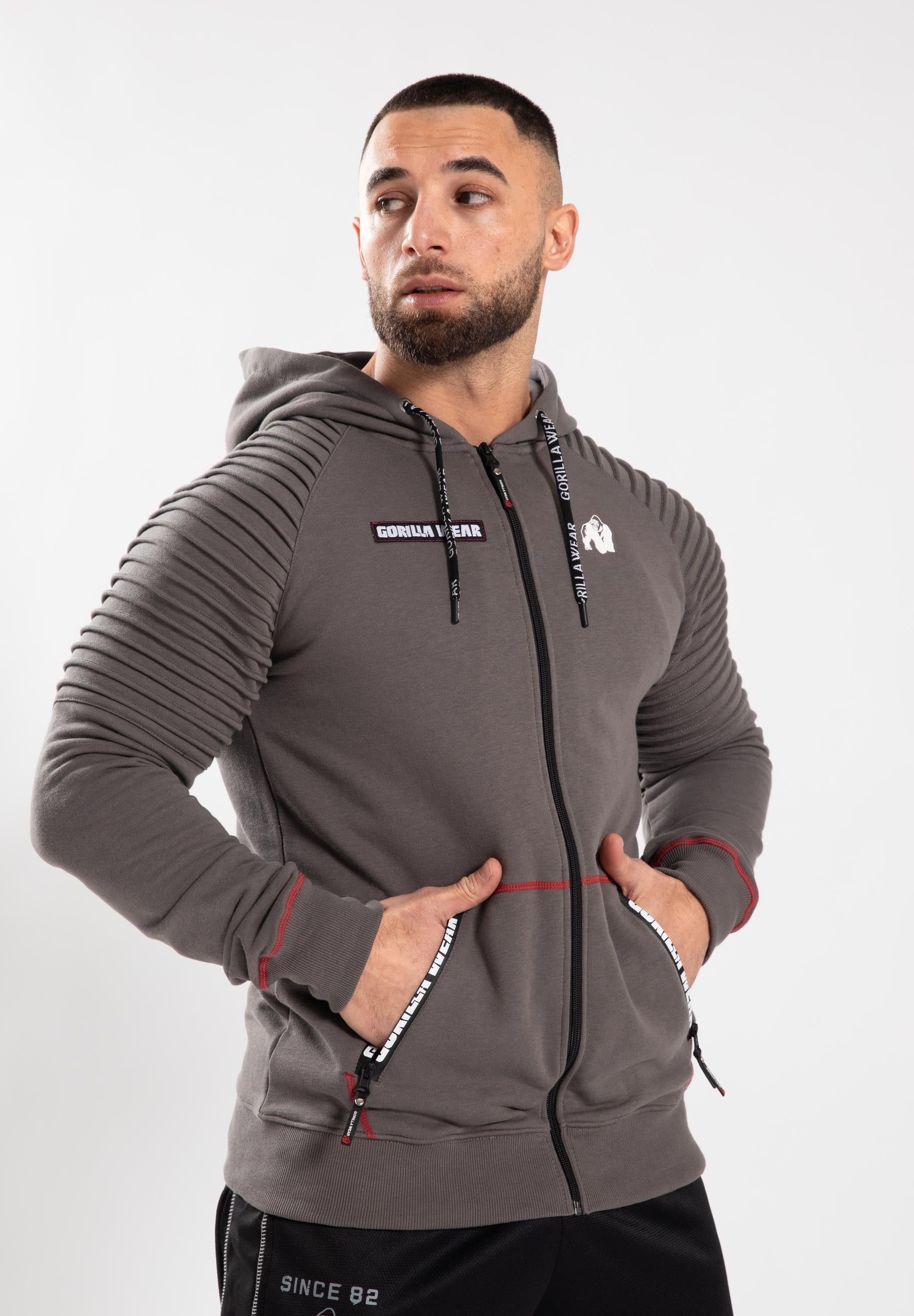 Gorilla Wear Georgia Zipped Hoodie - Grijs