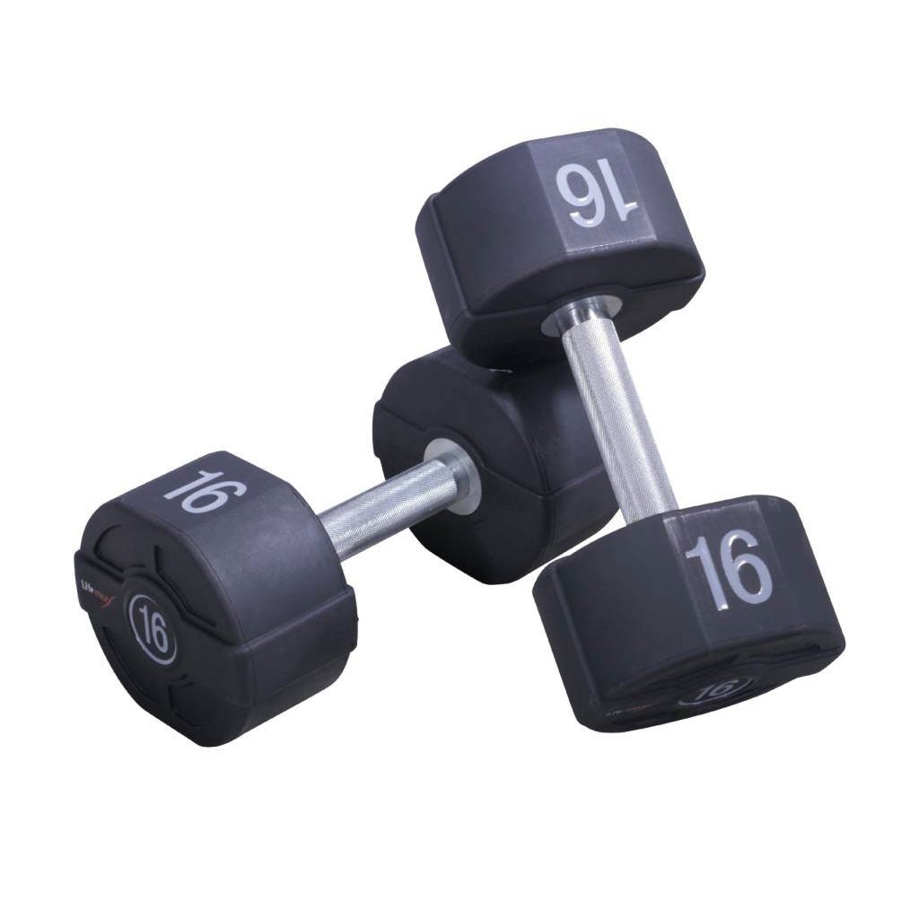 Lifemaxx Ronde PU Dumbbell Set - 2 x 2 kg