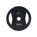 Muscle Power Olympische Halterschijf met Handgrepen - Rubber - 15 kg