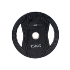 Muscle Power Olympische Halterschijf met Handgrepen - Rubber - 15 kg