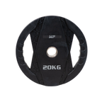 Muscle Power Olympische Halterschijf met Handgrepen - Rubber - 20 kg