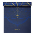 Gaiam Reversible Yoga Mat - 6 mm - Metallic Sun & Moon
