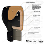 Super Pro Combat Gear Warrior SE Lederen (Kick)Bokshandschoenen - Groen/Goud