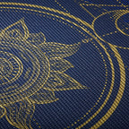 Gaiam Reversible Yoga Mat - 6 mm - Metallic Sun & Moon