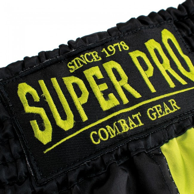 Super Pro Kids (Thai) Boxing Shorts Gorilla - Zwart/Geel