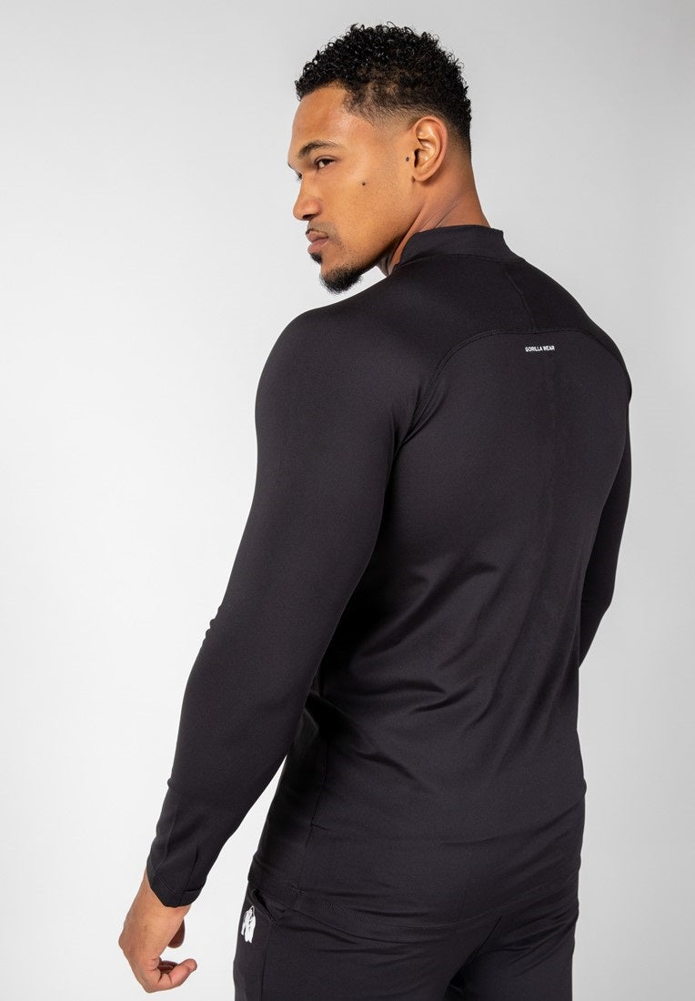 Gorilla Wear Hamilton Hybrid Long Sleeve - Zwart
