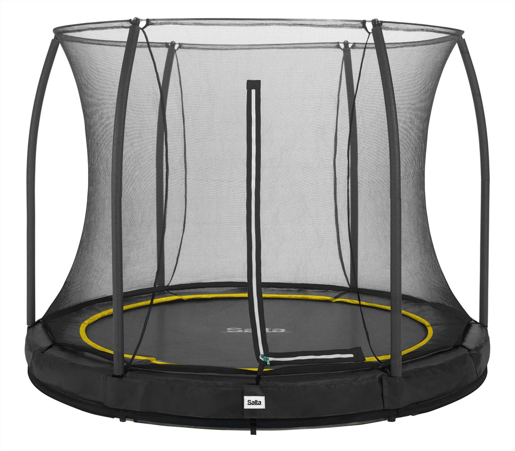 Salta Comfort Edition Ground Trampoline met Veiligheidsnet - 251 cm - Zwart