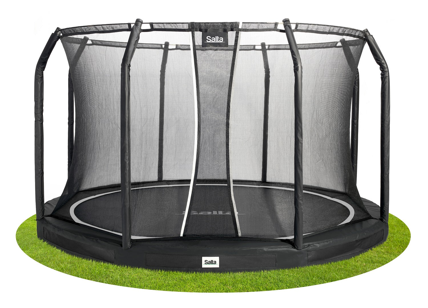 Salta Premium Ground Trampoline met Veiligheidsnet - 251 cm - Zwart