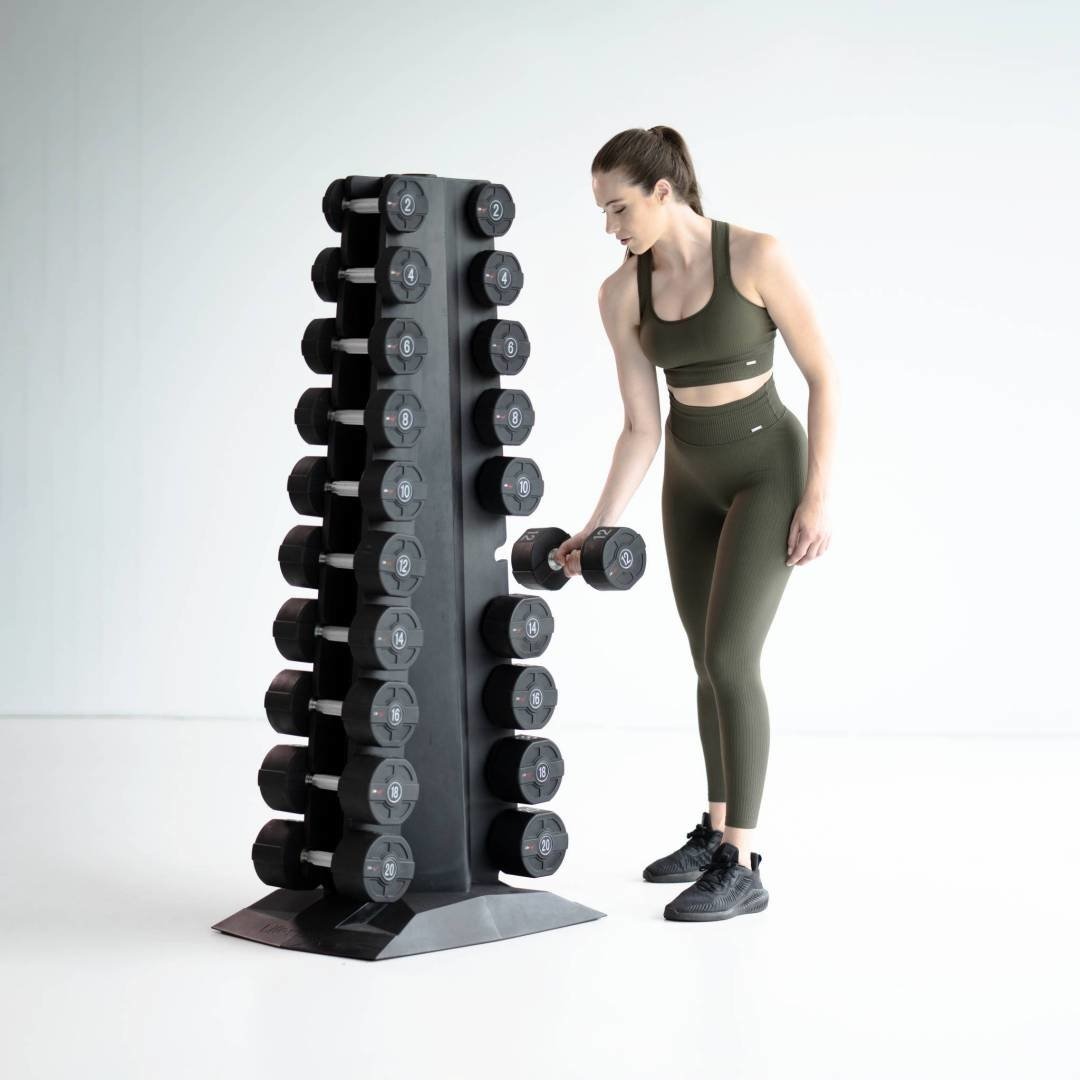 Lifemaxx Ronde PU Dumbbell Set - 2 x 40 kg