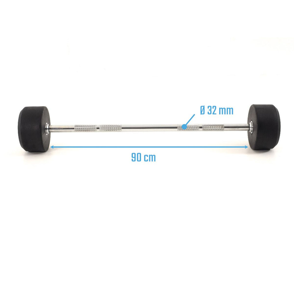 Muscle Power Vaste Halterstang Rubber - 30 kg