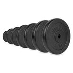 VirtuFit Gietijzeren Halterschijf - Halter gewicht - 30 mm - 1,25 kg - Zwart