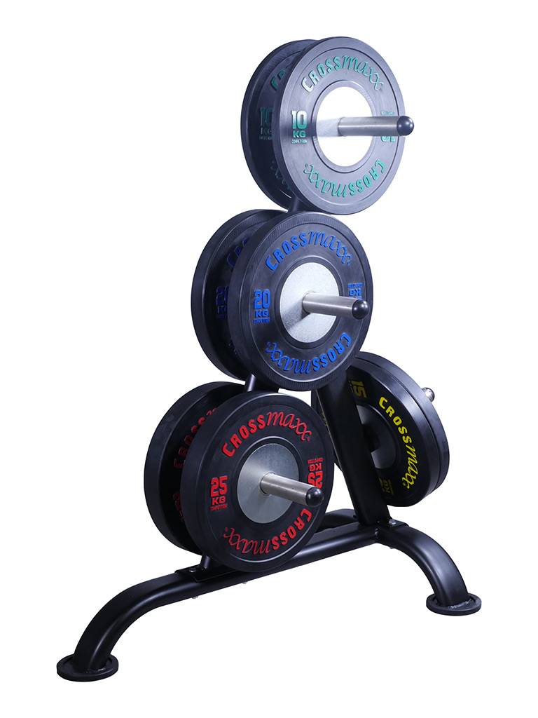 Lifemaxx Crossmaxx Competition Bumper Plate - Halterschijf - Zwart -  50 mm - 15 kg