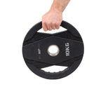 Muscle Power Olympische Halterschijf met Handgrepen - Rubber - 10 kg