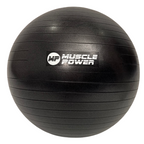 Muscle Power Anti-Burst Fitnessbal - Zwart - 75 cm