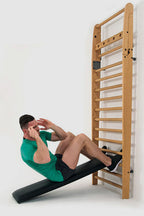 Nohrd WallBar Schuine Trainingsbank voor Wallbar - Zwart Leer - Tweedekans