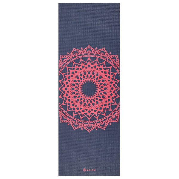 Gaiam Yoga Mat - 4 mm - Pink Marrakesh