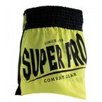 Super Pro Kids (Thai) Boxing Shorts Gorilla - Zwart/Geel