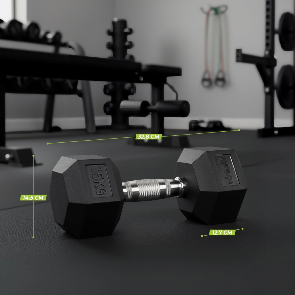 VirtuFit Hexa Dumbbell Pro Set - 2 x 15 kg