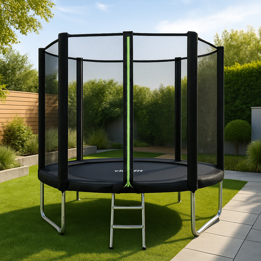 VirtuFit Trampoline met Veiligheidsnet - Zwart - 251 cm - Tweedekans