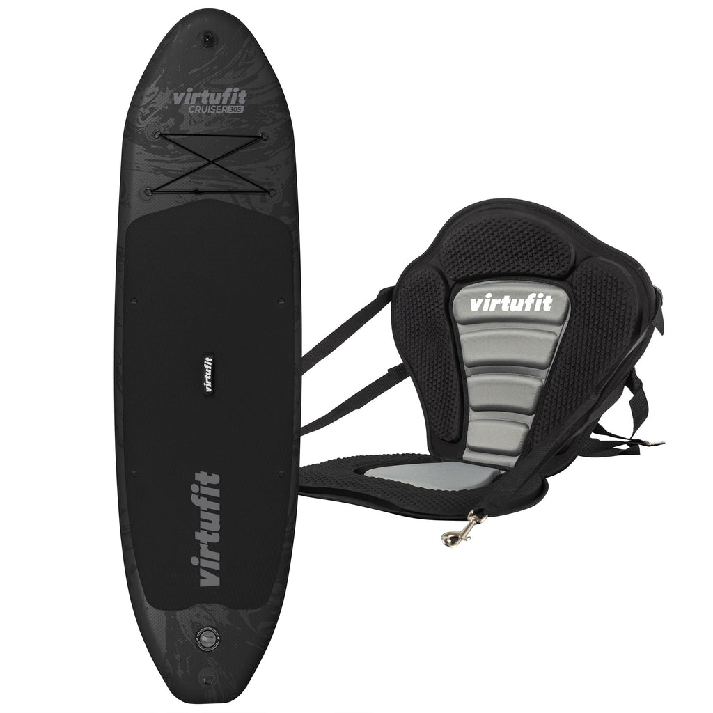 VirtuFit Supboard Cruiser 305 - Zwart - Met Kajak zitje, accessoires en draagtas -Tweedekans
