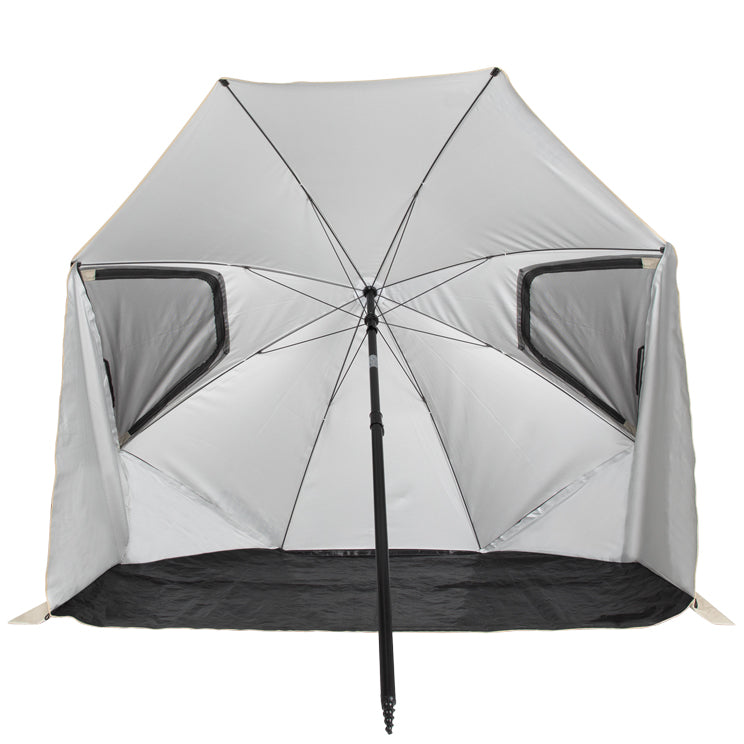 VirtuFit Strandparasol Premium - Windscherm - 225 cm - Beige - Tweedekans