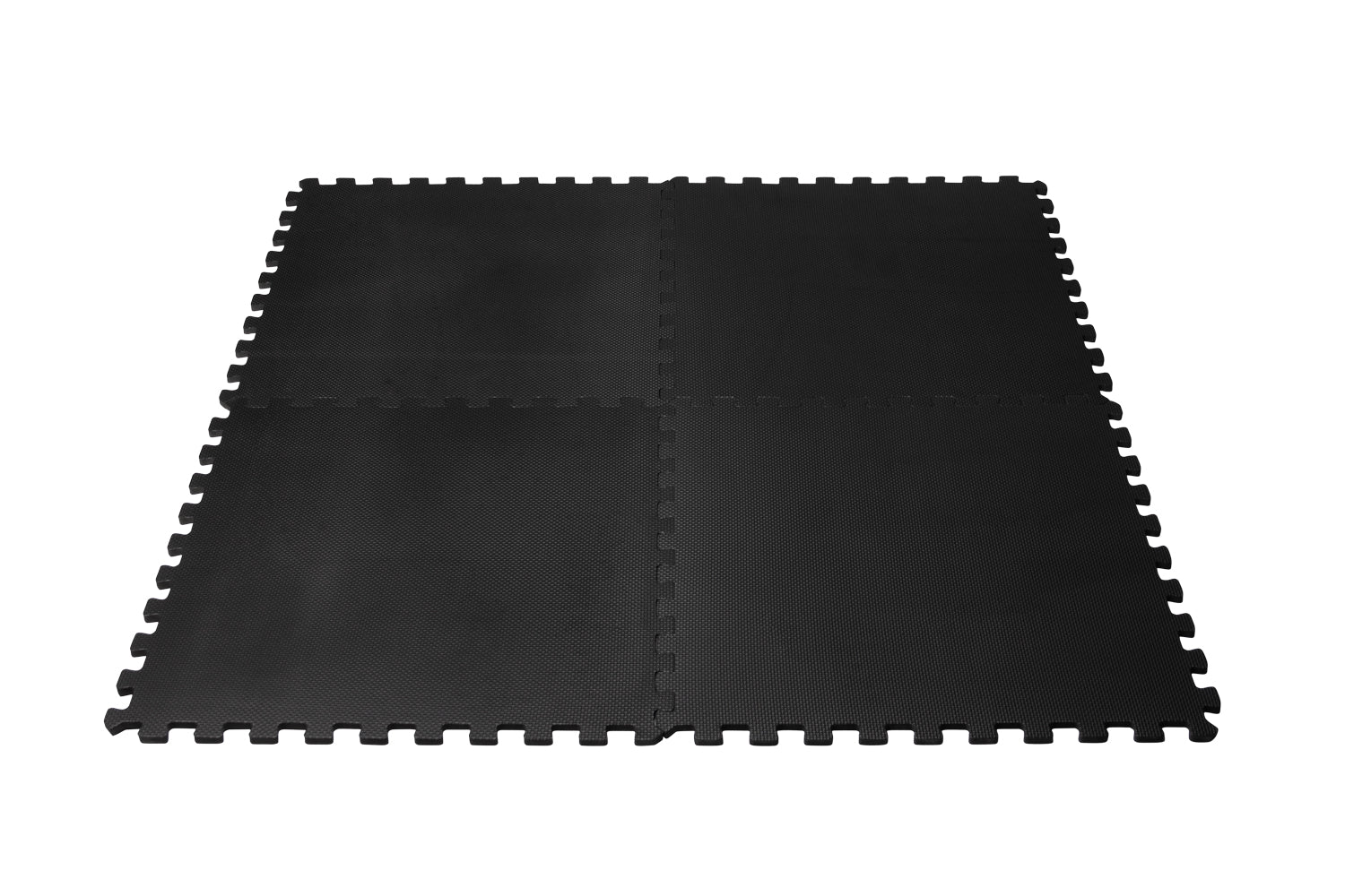 VirtuFit Fitness Puzzelmat – 4-delige Vloermat – 120×120 cm – Zwart