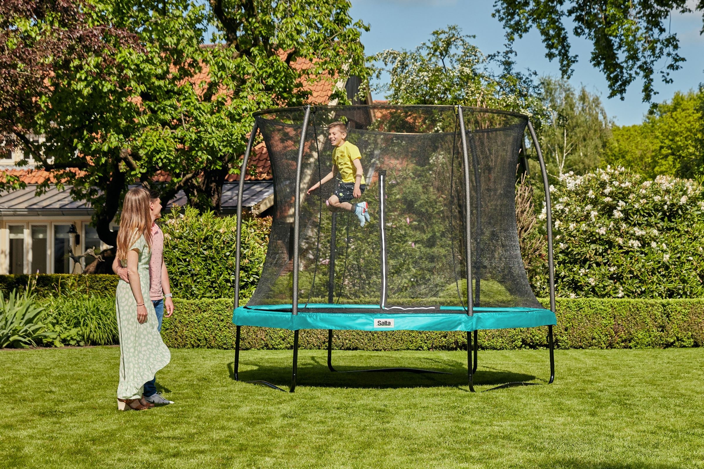 Salta Comfort Edition Trampoline met Veiligheidsnet - 366 cm - Groen