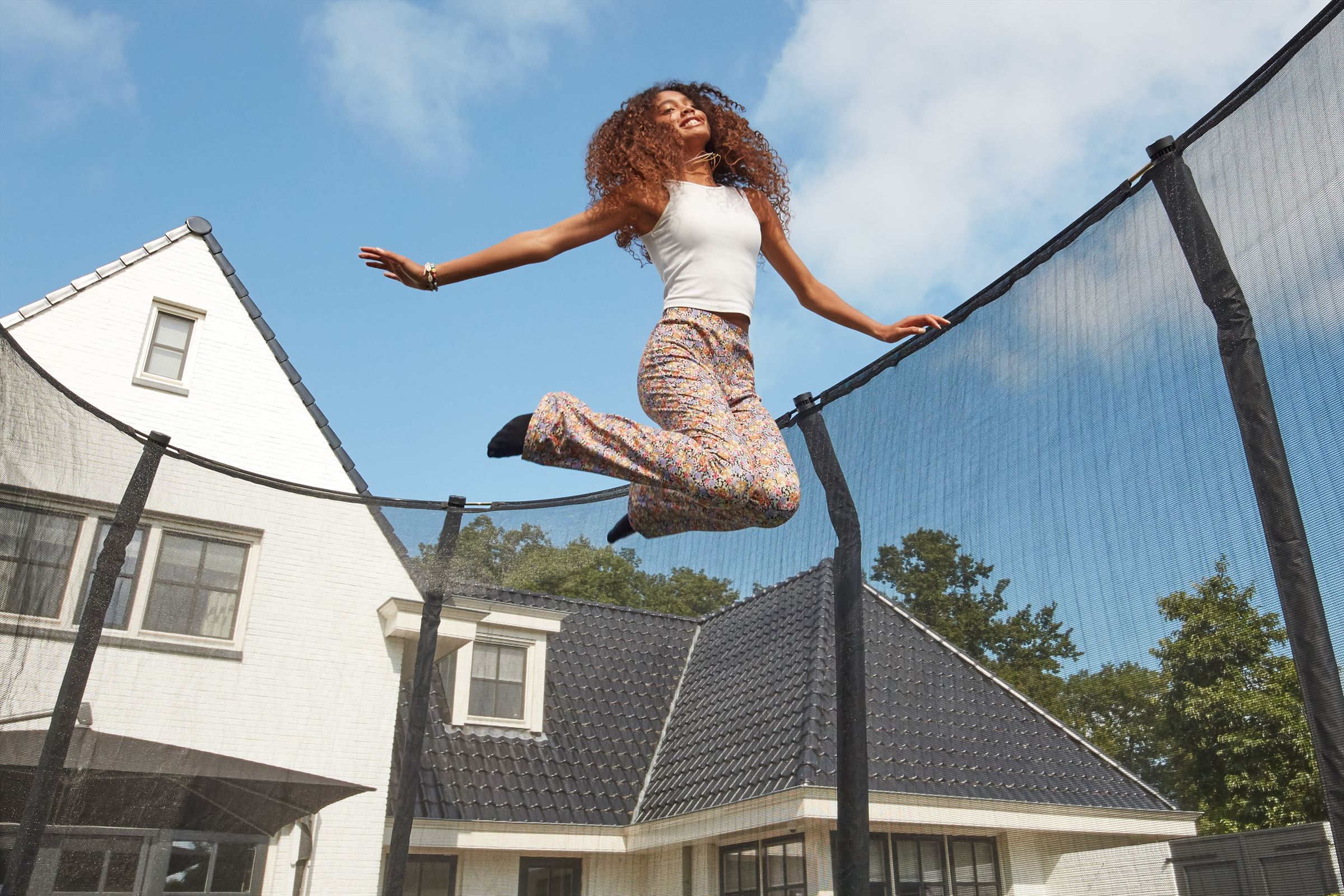 Salta First Class Trampoline met Veiligheidsnet - 427 x 244 cm - Zwart