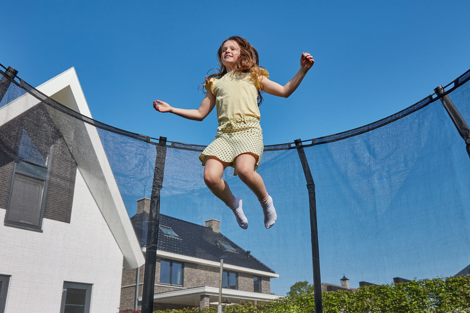 Salta Premium Ground Trampoline met Veiligheidsnet - 251 cm - Zwart