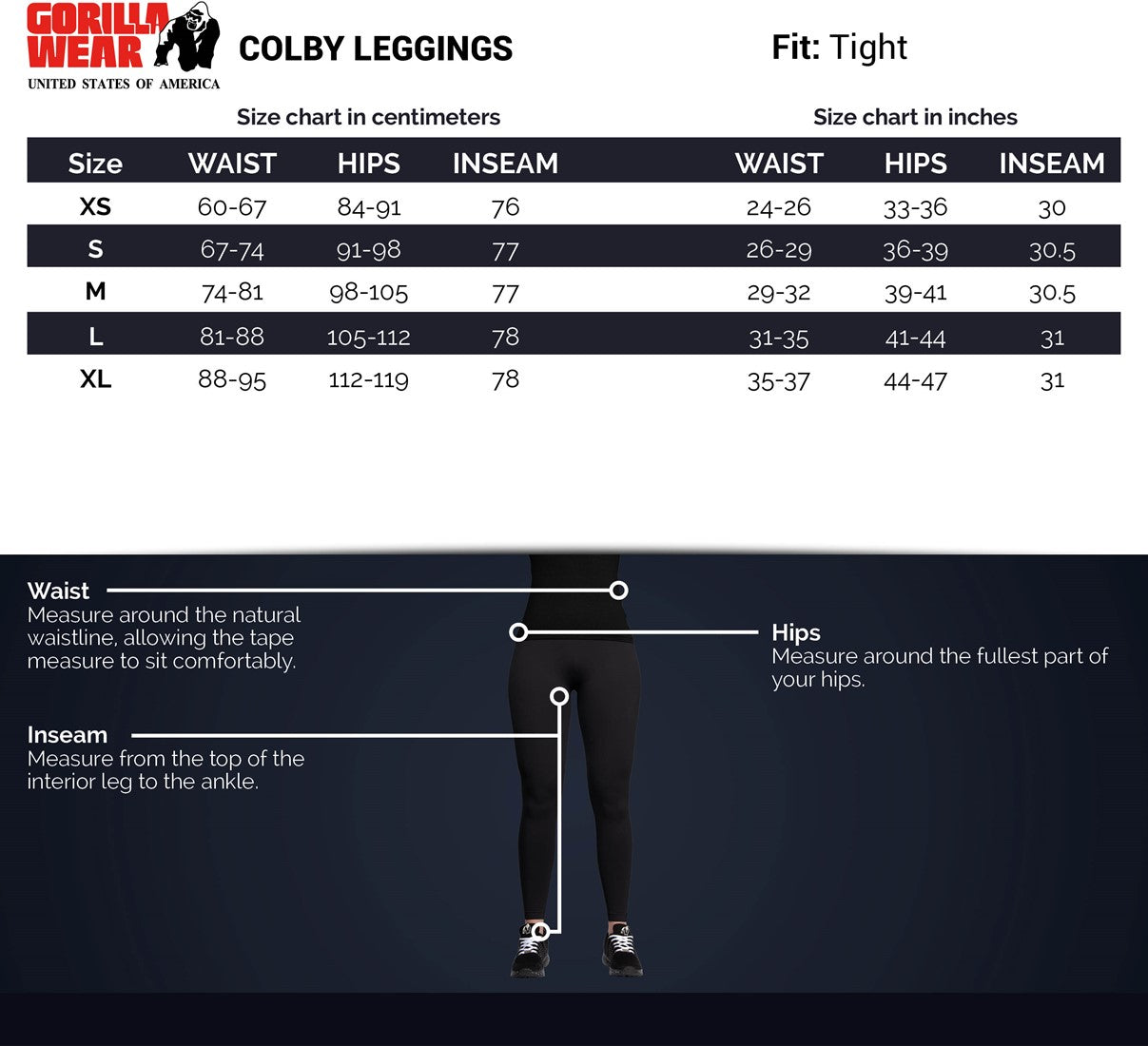 Gorilla Wear Colby Legging - Grijs