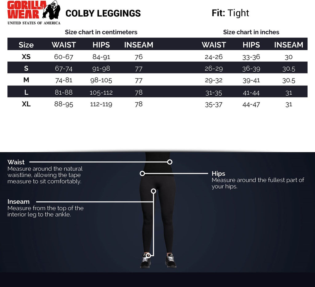 Gorilla Wear Colby Legging - Zwart