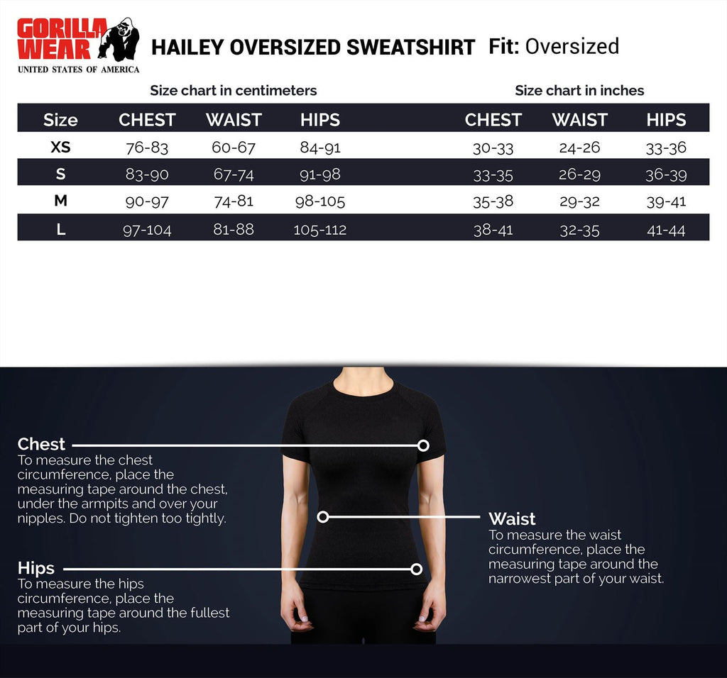 Gorilla Wear Hailey Oversized Sweatshirt - Grijs Gemeleerd