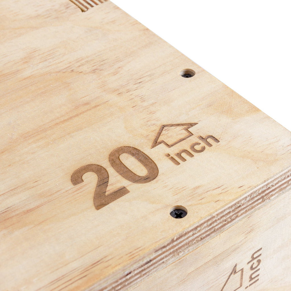 VirtuFit Houten Plyo Box 3-in-1 - Klein - 40 x 45 x 50 cm - Tweedekans