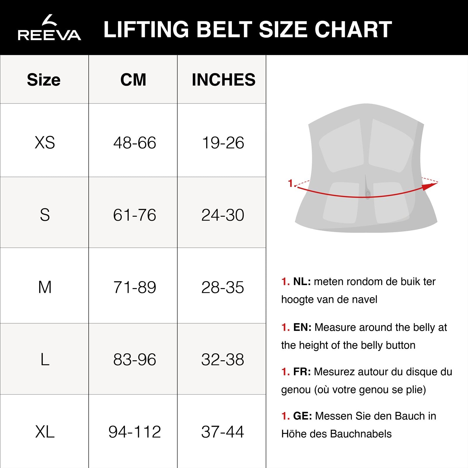 Reeva Halterriem - Neopreen Lifting Belt 2.0
