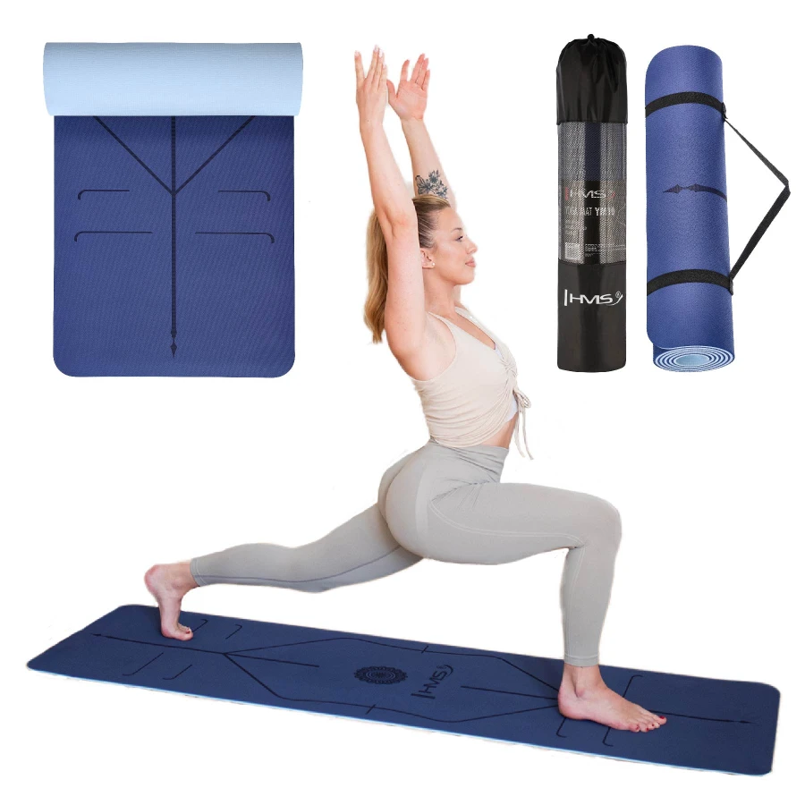 HMS Yoga Mat - Donkerblauw - 12 mm