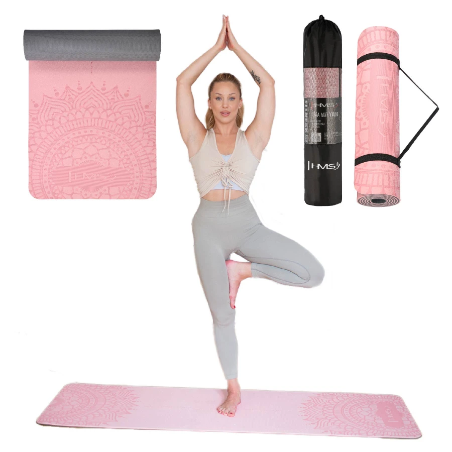 HMS Yoga Mat - Roze - 12 mm