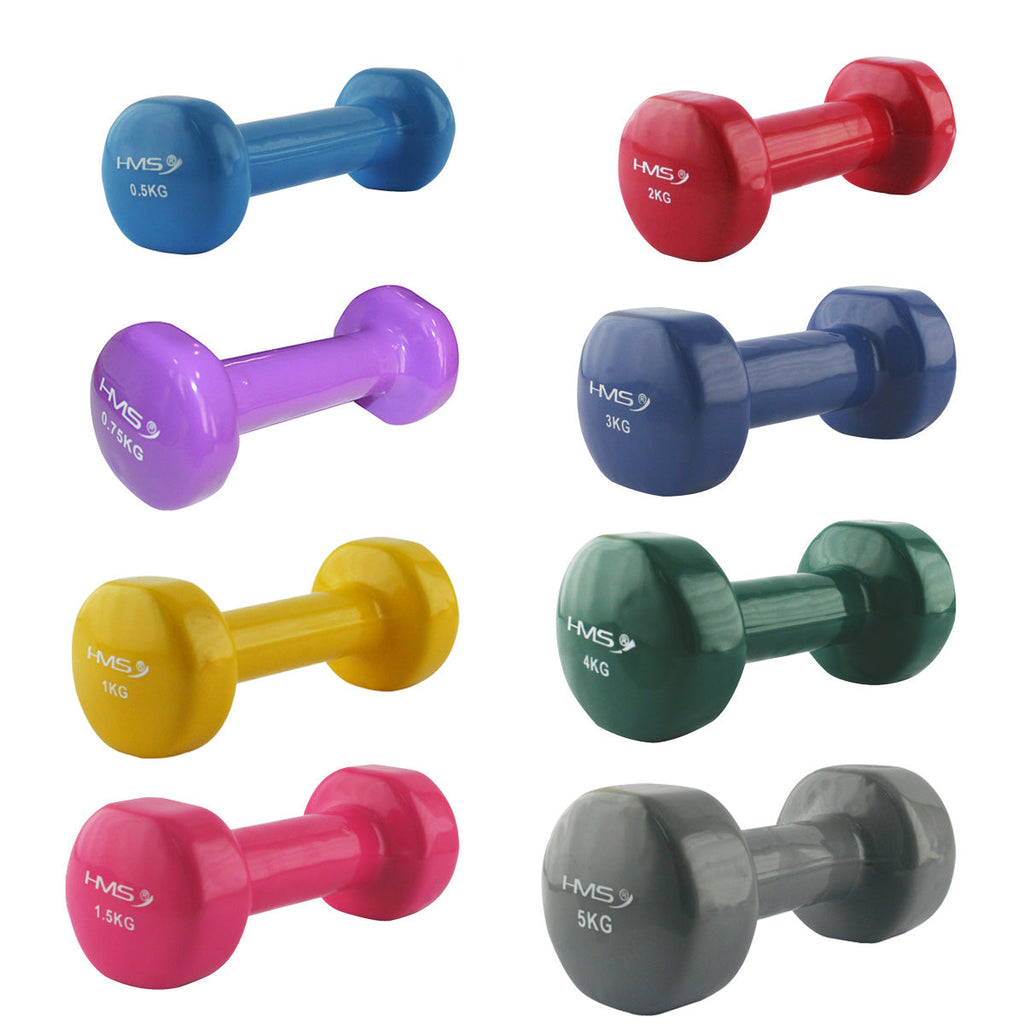 HMS Gietijzeren Dumbbell met Vinyl Coating - 1,5 kg