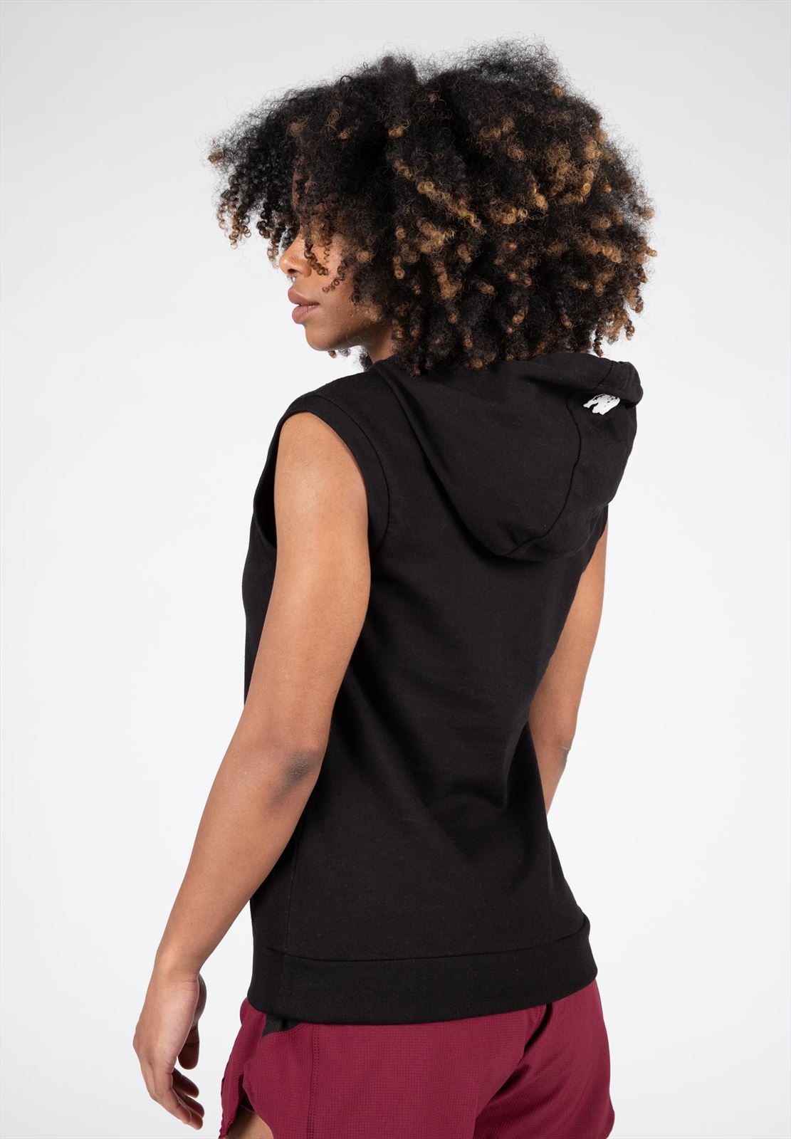Gorilla Wear Virginia Mouwloos Hoodie - Zwart