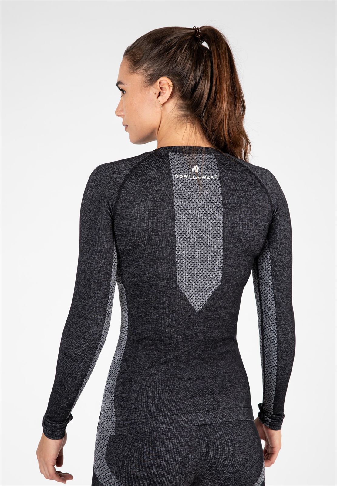 Gorilla Wear Selah Seamless Long Sleeve - Zwart