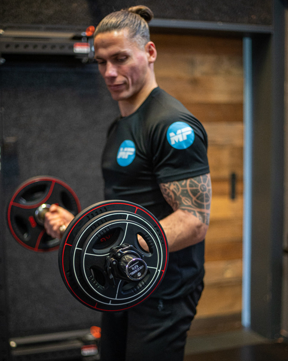 Muscle Power PU 4-Grip Halterschijf - 50 mm - 5 kg