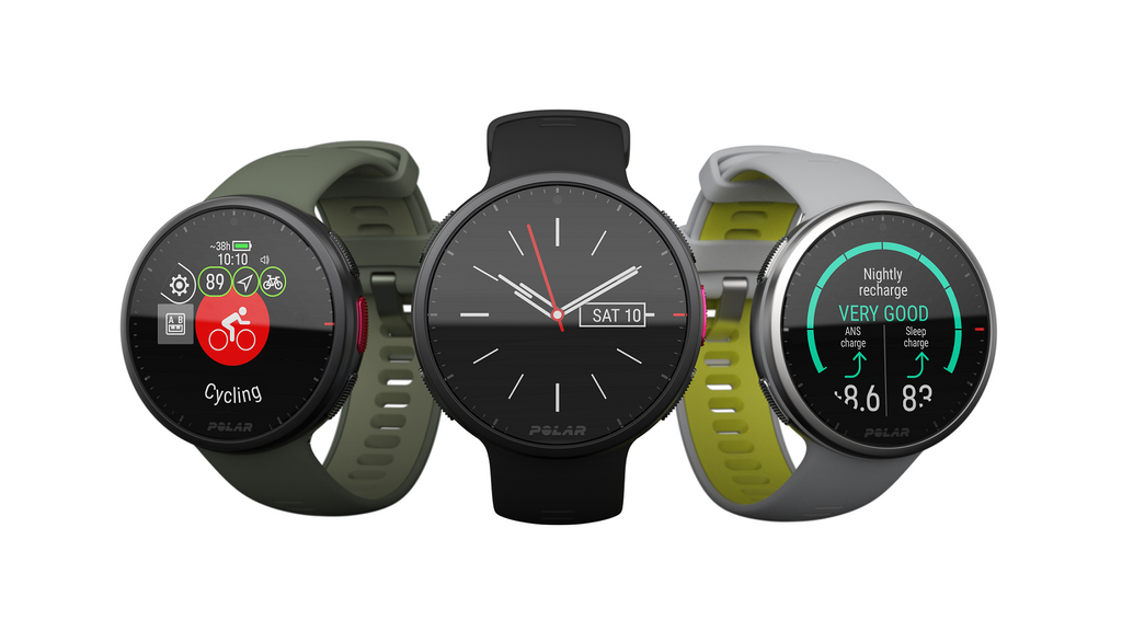Polar Vantage V2 Multisporthorloge - Grijs / Lime / Zwart