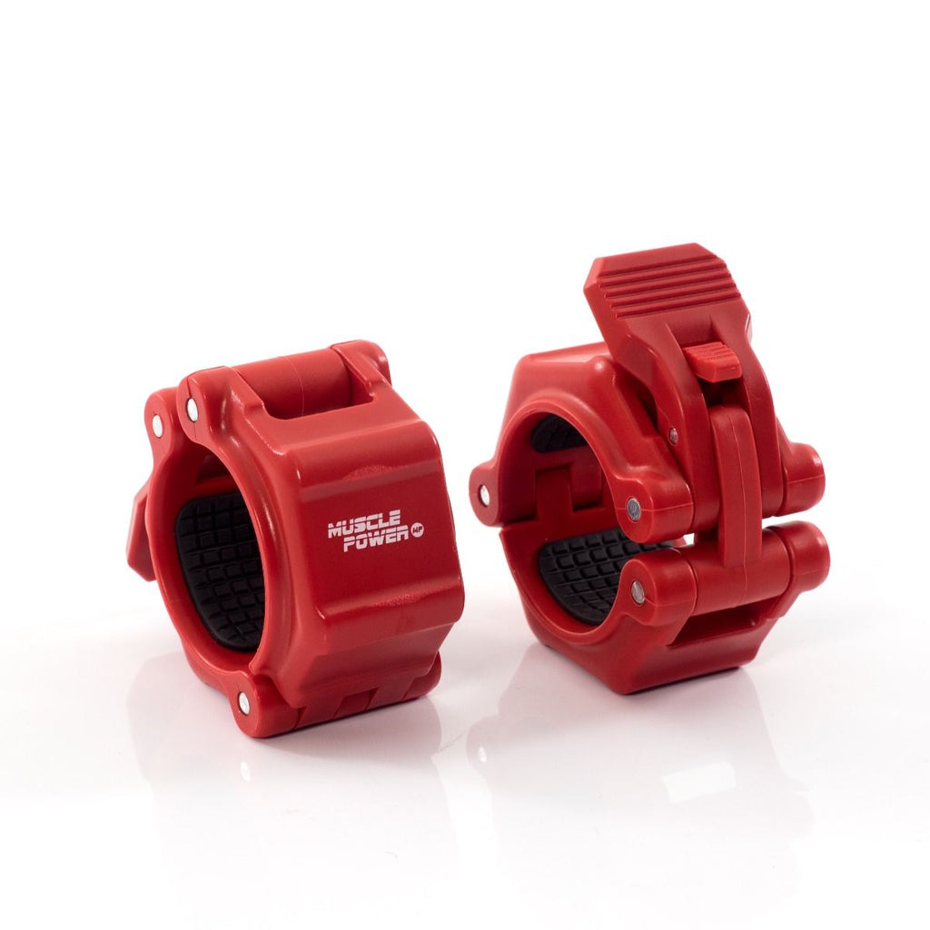 Muscle Power Olympische Quick Lock Collar Set - Rood
