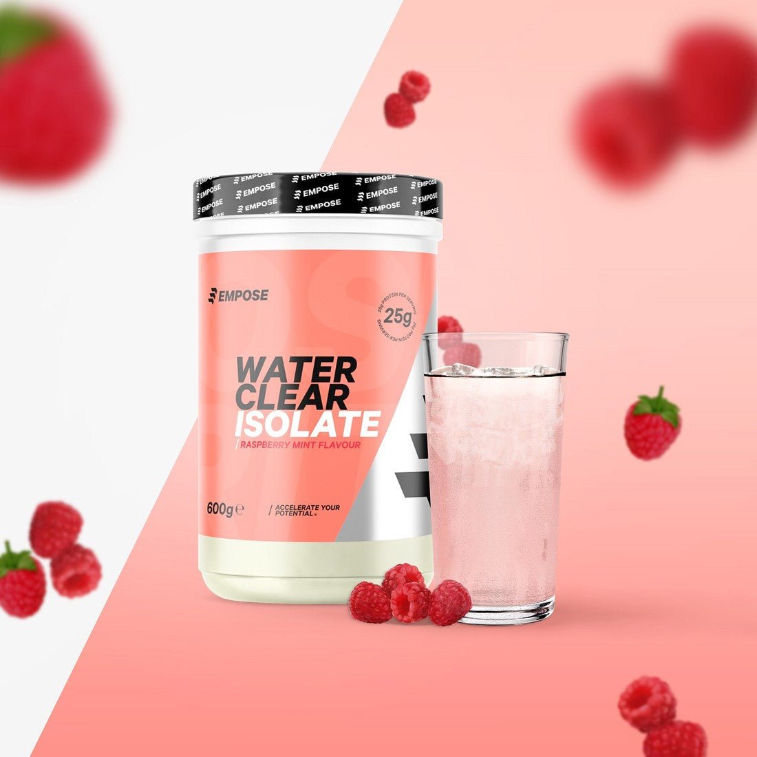 Empose Nutrition Water Clear Isolate - Eiwit Poeder - Protein Combi-Deal - Pear / Raspberry Mint