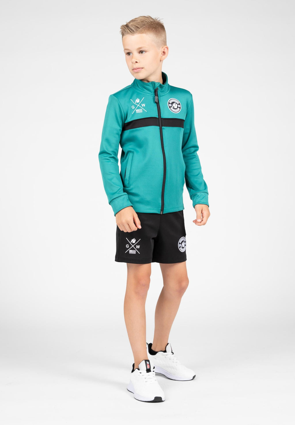 Gorilla Wear Vernon Kids Korte Broek - Track Shorts - Zwart